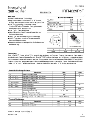 IRFI4229PBF TO-220F