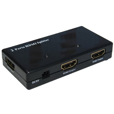 Splitter HDMI 2 ports 1 device la 2 amplifier de putere TV