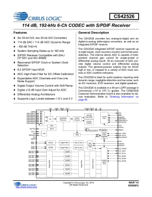 CS42526-CQZ QFP64