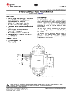 TPA3005D2 TQFP-48