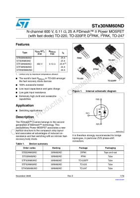 STW30NM60ND TO-247