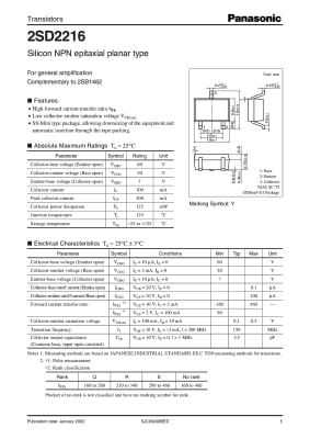 2SD2216 SOT-416