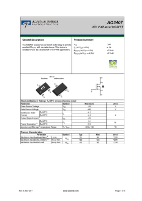 AO3407 SOT-23