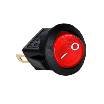 SWITCH KCD1-105 3P RED 250VAC