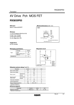 RSQ035P03TR SOT-23-6