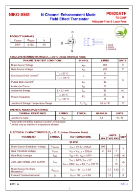 P0920ATF TO-220F