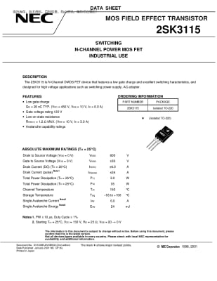 2SK3115T3 TO-220F