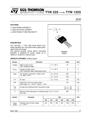 TYN1225RG TO-220