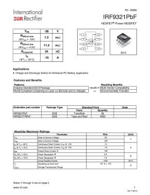 IRF9321 SOIC-8