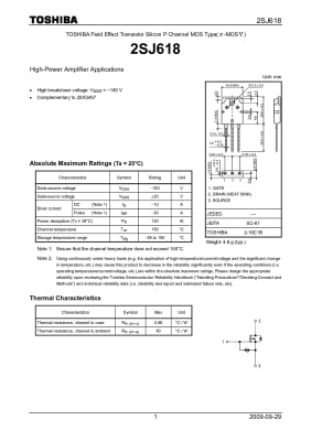 2SJ618 TO-3PF