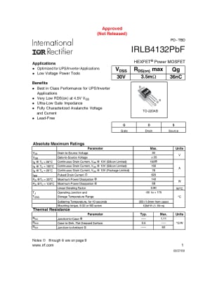 IRLB4132 TO-220AB