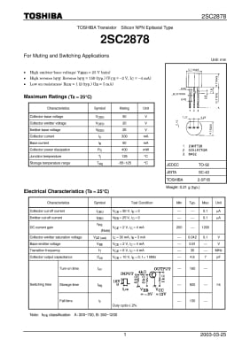 2SC2878 TO-92