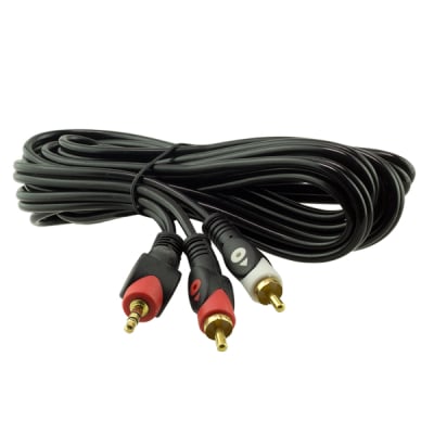 CABLE 2RCA-3.5 STEREO JACK 3m 648