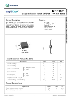 MDD1051 TO-252