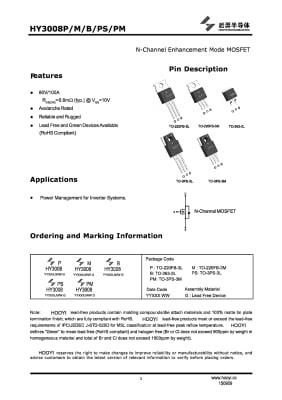 HY3008P  TO-220