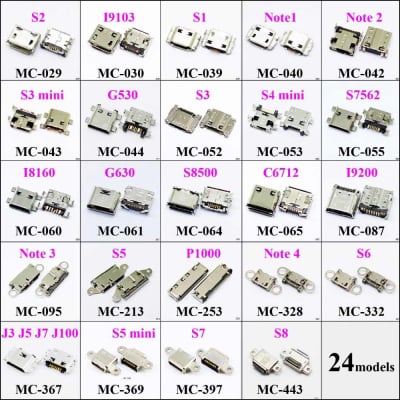 USB 2.0 connectors micro usb  for pcb socket