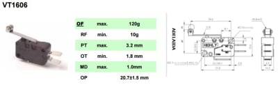 Switch micro MSW14+Roller