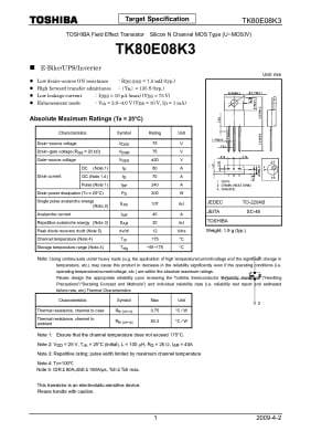 TK80E08K3 TO-220