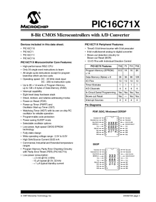 PIC16F715-20/P SOIC-18