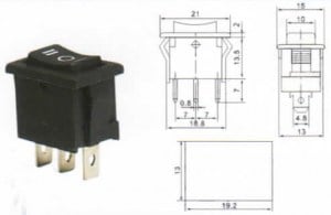 SWITCH KCD-101 3P ON/OFF/ON