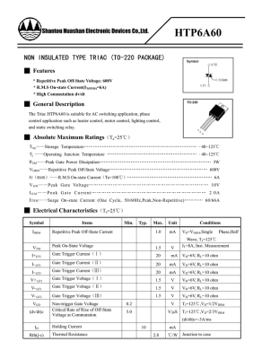 HTP6A60 TO-220