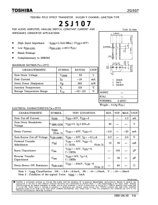 2SJ107BL TO-92