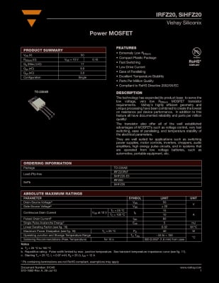 IRFZ20 TO-220