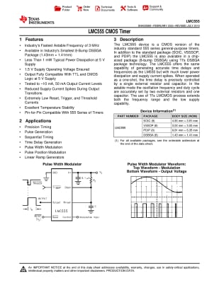 LMC555CMMX VSSOP-8