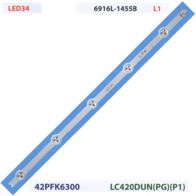 Lumină de fundal LED 6916L-1455B L1 LED34