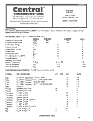 MJE13004 TO-220