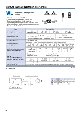 1000UF/35V 105\'C  WL