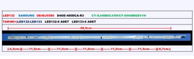 LED Backlight D4GE-480DCA-DCB-R3 set50084