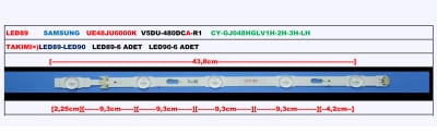 Led Backlight V5DU-480DCA-R1 LED89