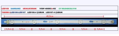 LED Backlight V5DF-400DCA-R2 LED166