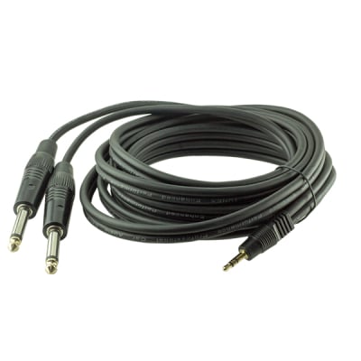 CABLE 3.5 STEREO-2X6.3 mono JACK 3m