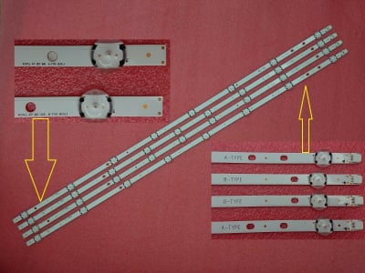 Led Backlight 43\" DRT UHD SET 4pcs LED357-8