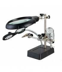 Helping Hand with Magnifier LED Lamp ZD-126-3