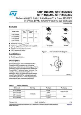 STF11N65M5 TO-220F