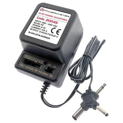 ADAPTER AC/DC 3-12V 0.5A 20043