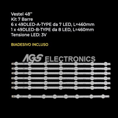 LED Backlight 48DLED VNB N3_CEM3 set-7pcs 709-1