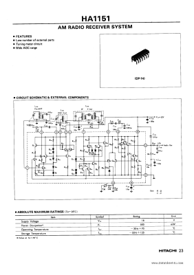 HA1151 DIP-14