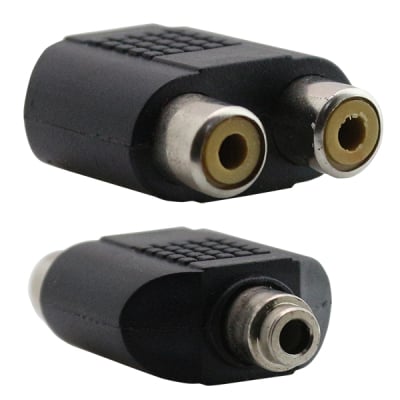 ADAPTER 3.5mm STEREO FEMALE-2RCA female