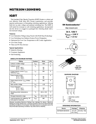 IGBT NGTB30N120IHSW  TO-247