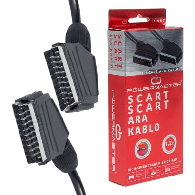 Cablu Scart Scart Negru cutie de 1.2 m 2912