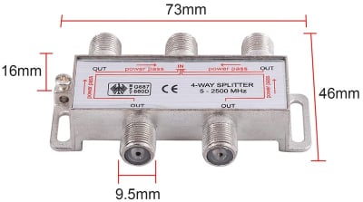 SPLITER 4 cai 2500Mhz