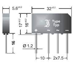 BRIDGE B80C5000A B SIL-4