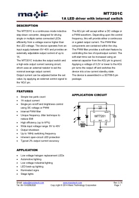 MT7201 SOT-89-5