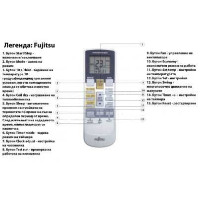 RC AIRCON AR-RY13 FUJITSU