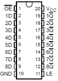 SN74HC563B1 DIP-20