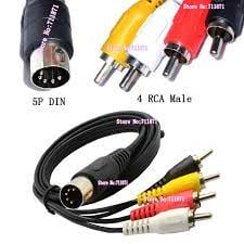 CABLE-306 5 DIN male -4 RCA male 1.5m